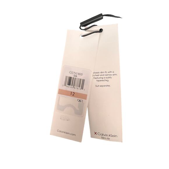 Calvin Klein Women's Black Faux Leather Shorts - Picture 3 of 5